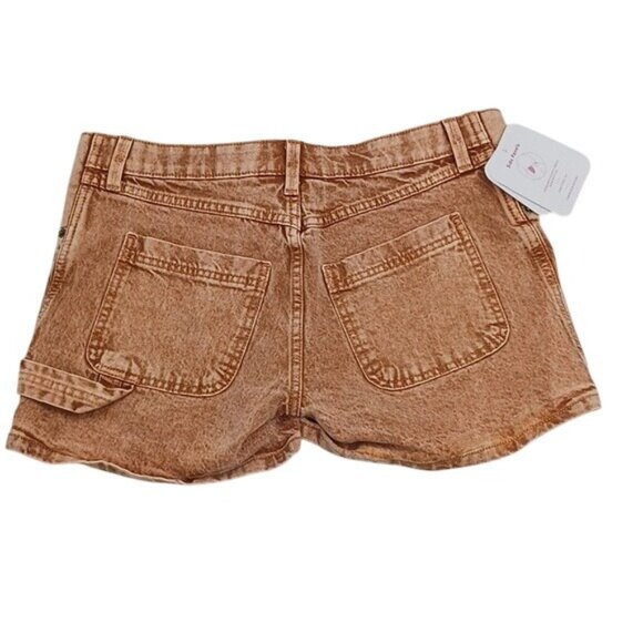 Isabel Maternity Shorts Womens Midi Stretch Side Panels 4 Inch Inseam - Picture 6 of 13